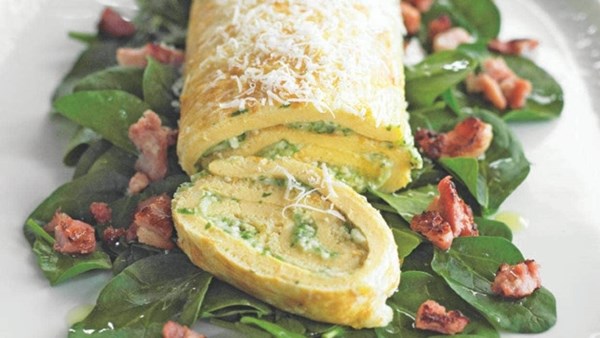 Goat's cheese roulade with fines herbes