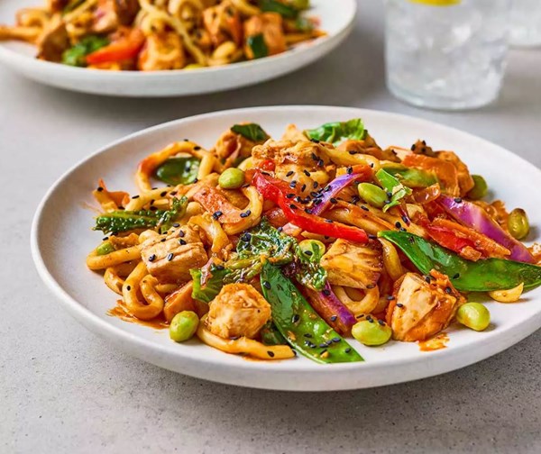 Gochujang butter chicken noodles