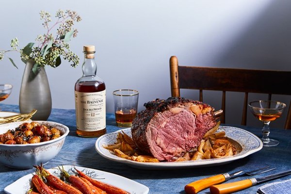 Gochujang-glazed holiday rib roast 