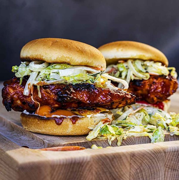 Gochujang honey mustard chicken sandwich