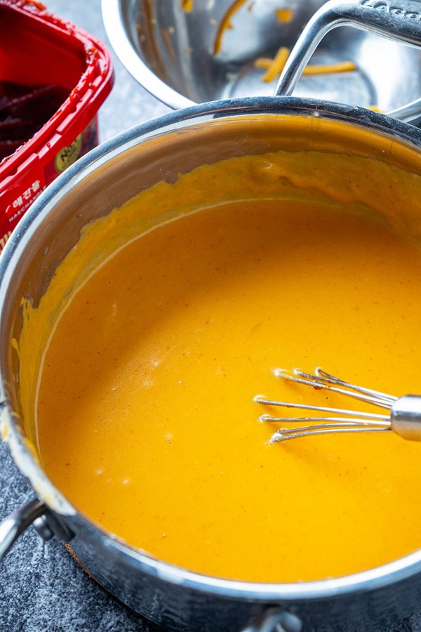 Gochujang nacho cheese sauce