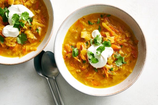 Golden beet borscht 