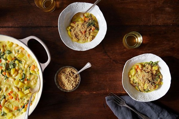 Golden beet cassoulet