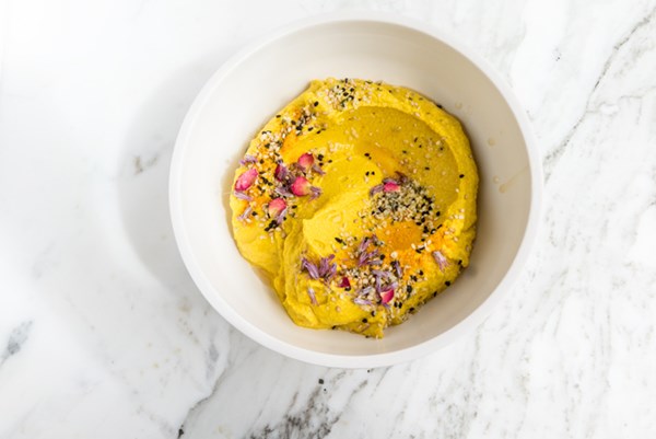 Golden beet hummus