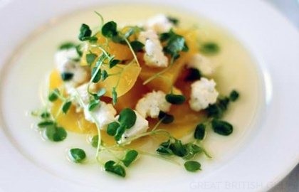 Golden beetroot salad