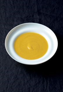 Golden cauliflower & almond [soup]