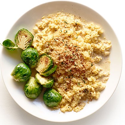 Golden cauliflower "risotto"