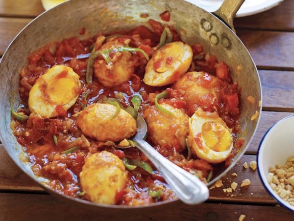 Golden egg curry