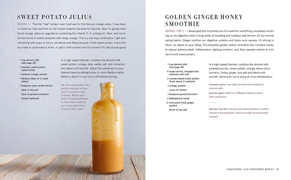 Golden ginger honey smoothie