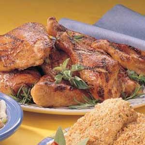 Golden glazed fryer