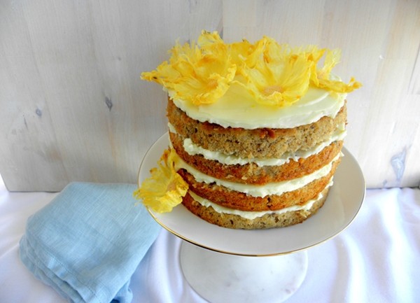 Golden hummingbird cake