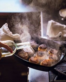 Golden melting potatoes