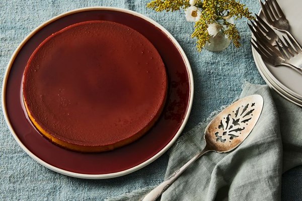 Golden milk flan 