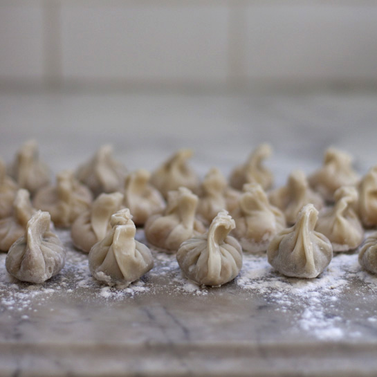 Golden potstickers