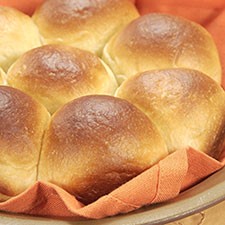 Golden pull-apart butter buns