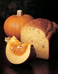 Golden pumpkin bread