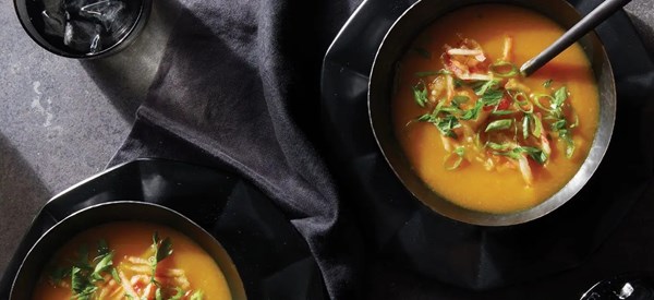 Golden root vegetable soup