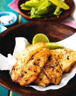 Golden tilapia in lime and thyme