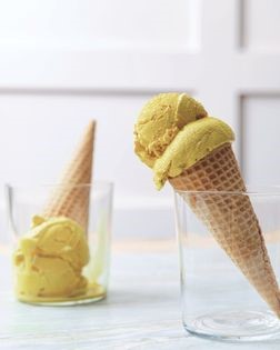 Golden turmeric ice cream