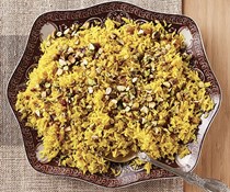 Golden turmeric rice