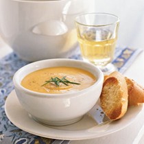 Golden winter soup