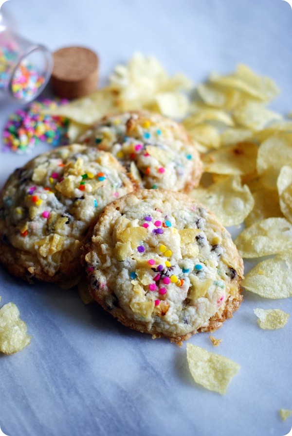 Goobed-up potato chip cookies