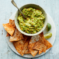 Goodwill guacamole and home-made tortillas 