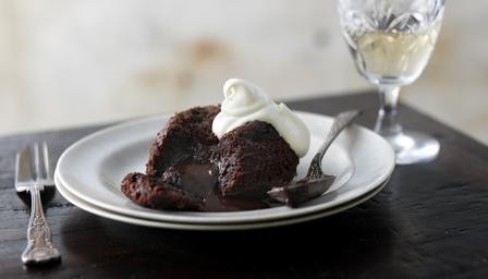 Gooey chocolate fondant puddings