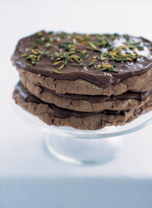 Gooey chocolate stack