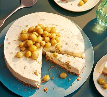 Gooseberry cheesecake