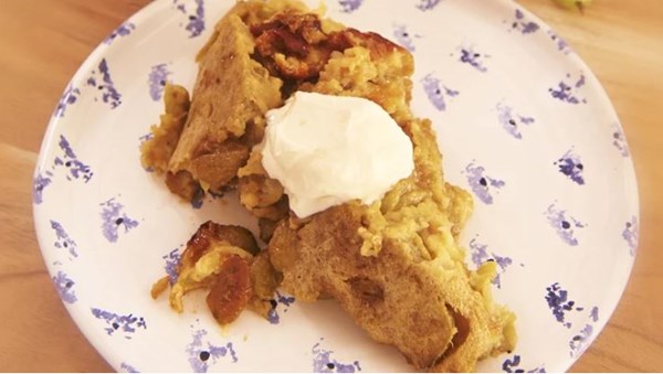 Gooseberry clafoutis