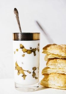 Gooseberry fool w/ tortas de aceite