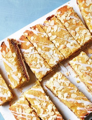 Gooseberry frangipane bars