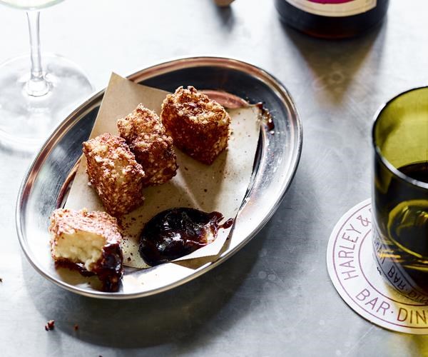 Gorgonzola croquettes and quince ketchup