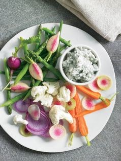 Gorgonzola dip with crudites
