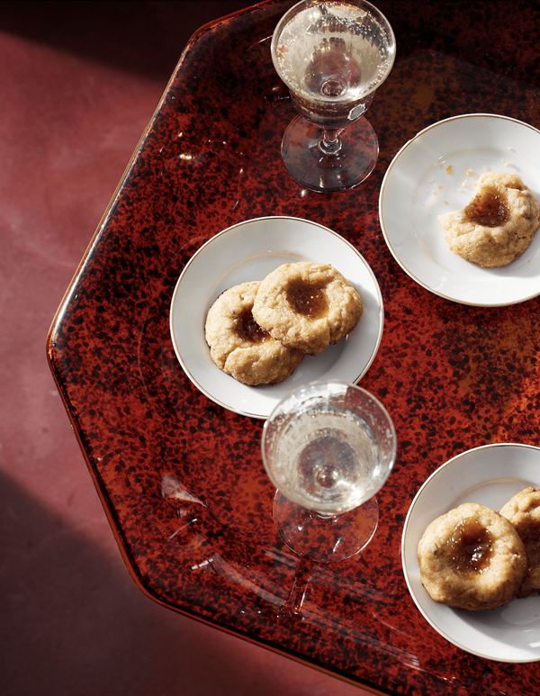 Gorgonzola fig jam drops