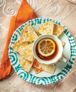Goryba: Moroccan orange-sesame shortbread
