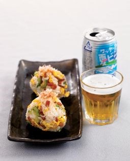 Goya champuru onigiri