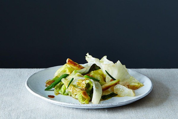 Grace Young's stir-fried iceberg lettuce