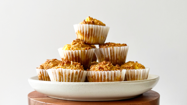 Grain-free pineapple-coconut superhero muffins