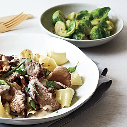 Grainy mustard Brussels sprouts