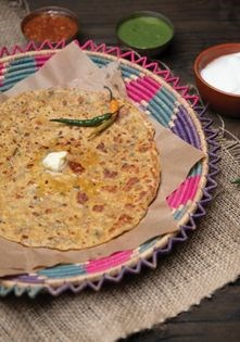 Gram flour flatbread (Besan ki roti)