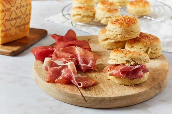 Grana Padano cheese scones