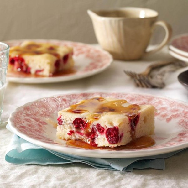 Grandma Pietz’s cranberry cake pudding