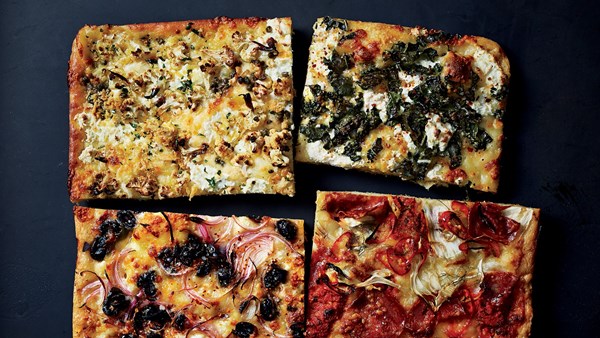 Grandma-style pizza dough