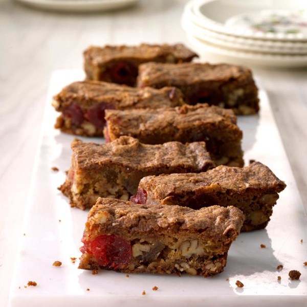 Grandma's pecan rum bars
