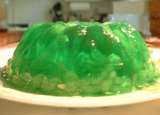 Grandma's pineapple cucumber lime jello salad