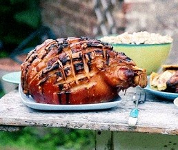 Grandpa Terry’s glazed ham