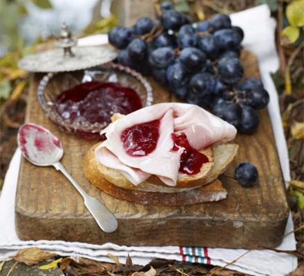 Grape & rosemary jelly