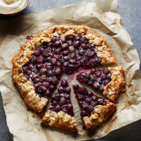 Grape and brown sugar galette